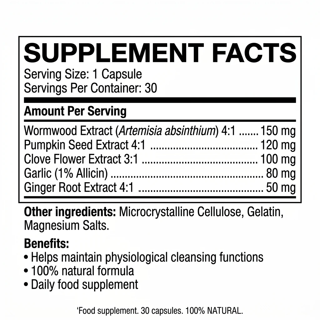 Herbofil Supplement Facts