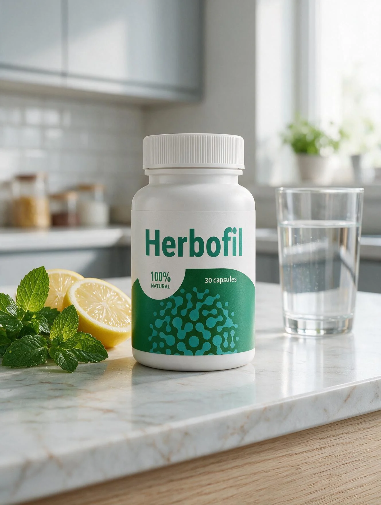 Жена държи Herbofil